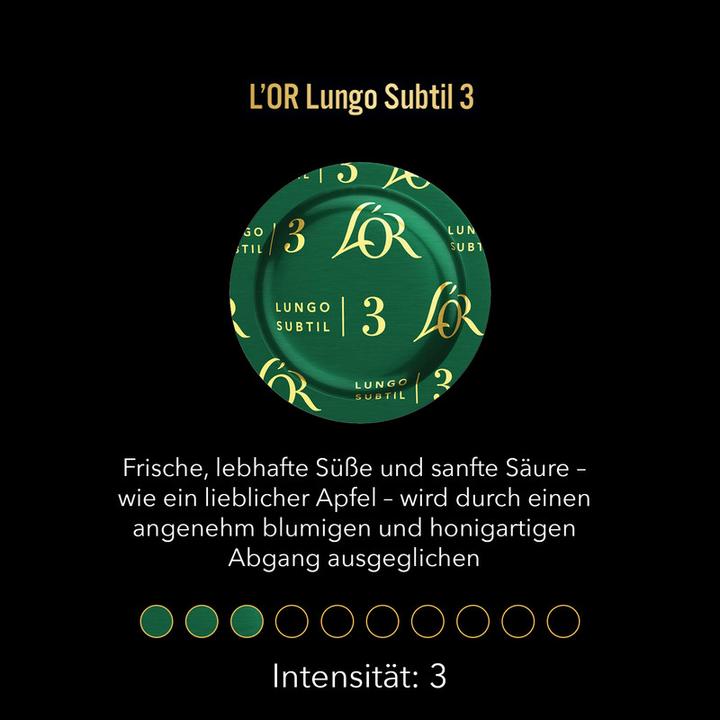 Image du produit L’OR Espresso Pads Lungo Subtil (50 x Port.)