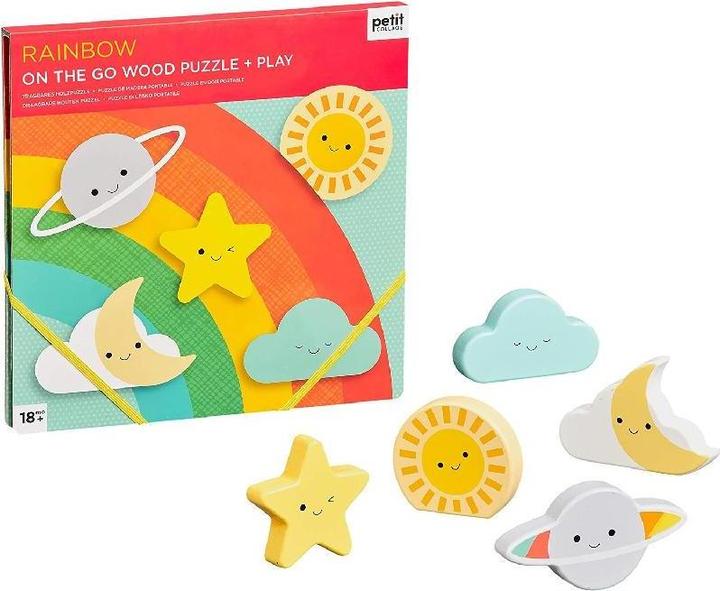 Immagine prodotto Abrams & Chronicle 79163 - Rainbow Chunky - Puzzle di legno, 5 pezzi da 18 mesi (5 pezzi)
