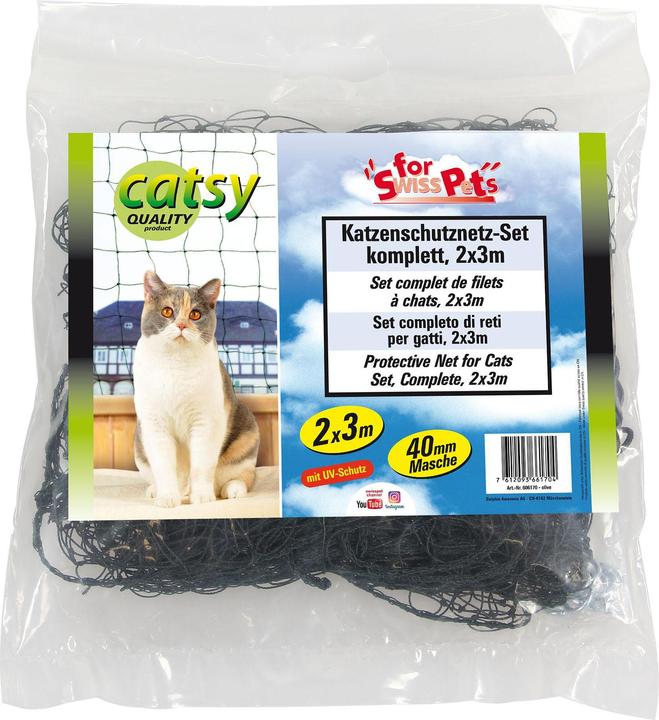 Produktbild Swisspet Katzen Netz Set komplett 2x3m