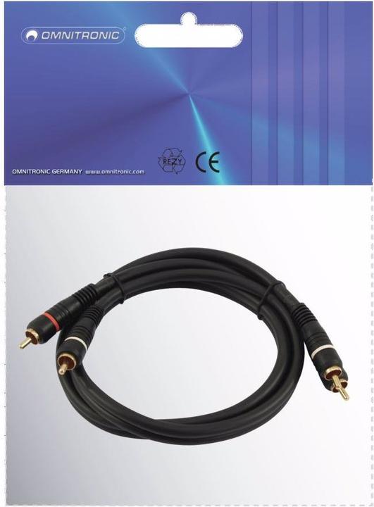 Actual product image Omnitronic Cinch cable 2x2 0,6m (0.60 m, Cinch)