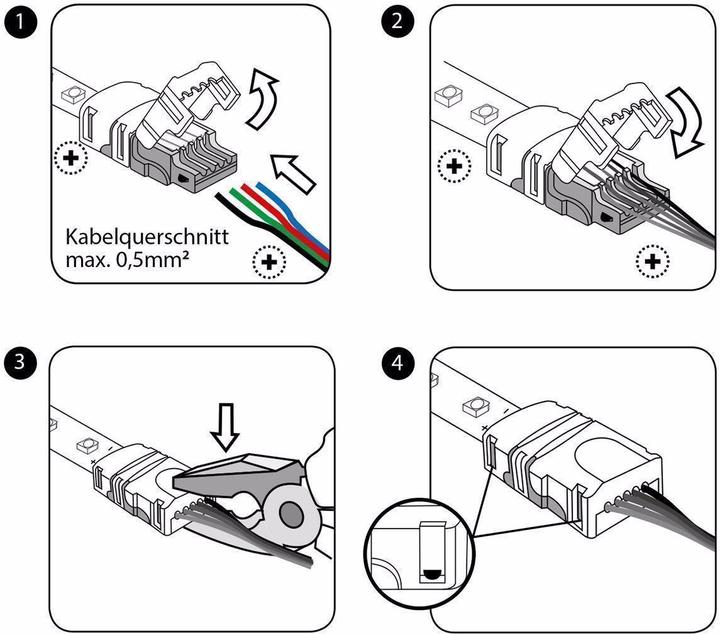Produktbild Eurolite LED Strip flexibler Verbinder 3Pin 10mm (505.30 cm)