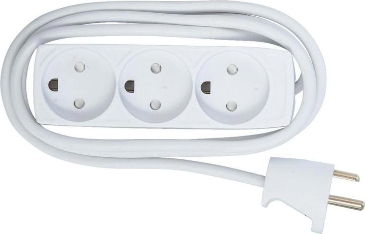 Immagine prodotto MicroConnect Striscia di alimentazione danese a 3 vie 5m (3 x, CEE 7/3, 5 m)