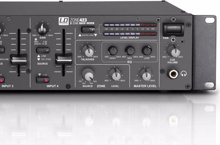 Immagine prodotto LD Systems ZONA 423 19" 2 zone (Mixer da studio e live)