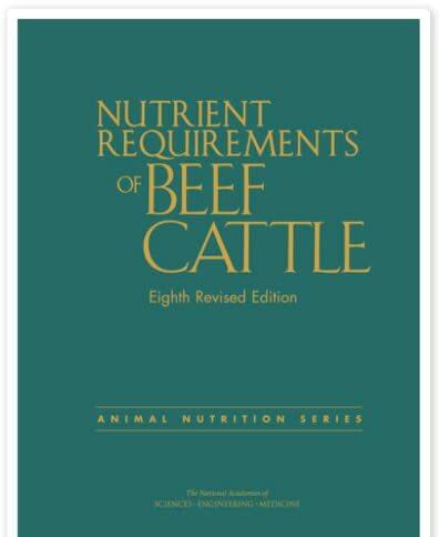 Actual product image Nutrient Requirements of Beef Cattle (English, National Academies of Sciences Engineering and Medicine, Division on Earth and Life Studies, Board on Agriculture and Natural Resources, Committee on Nutrient Requirements of Beef Cattle, 2016)