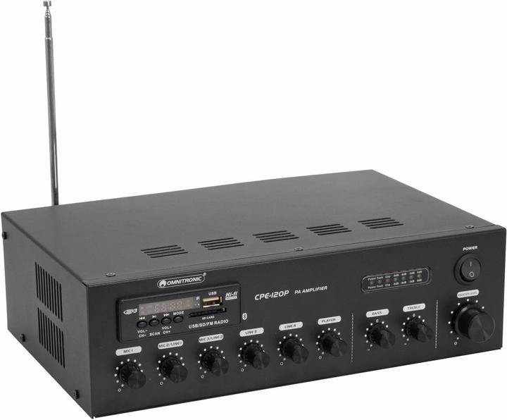 Produktbild Omnitronic CPE-120P ELA ELA-Verstärker 120 W 4-Kanal 1-Zonen
