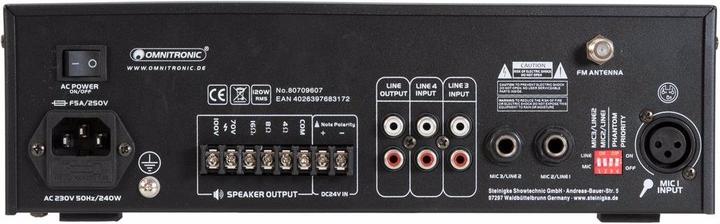 Produktbild Omnitronic CPE-120P ELA ELA-Verstärker 120 W 4-Kanal 1-Zonen