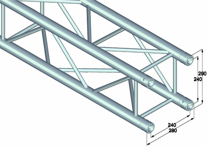 Image du produit Alutruss QUADLOCK QL-ET34-3000 Traverse 4 points