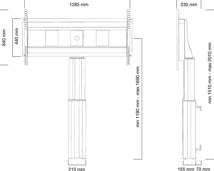 Immagine prodotto Neomounts Plasma-M2500silver (100", 150 kg)
