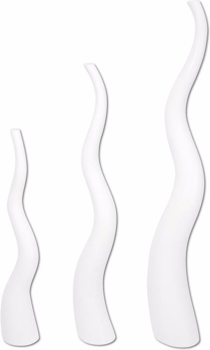 Productafbeelding Europalms Design vaas WAVE-150, wit (1 x)