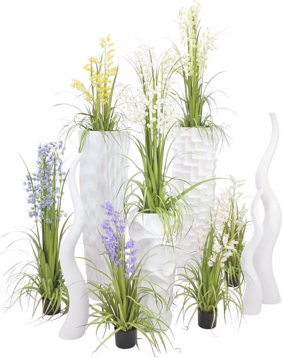 Productafbeelding Europalms Design vaas WAVE-150, wit (1 x)
