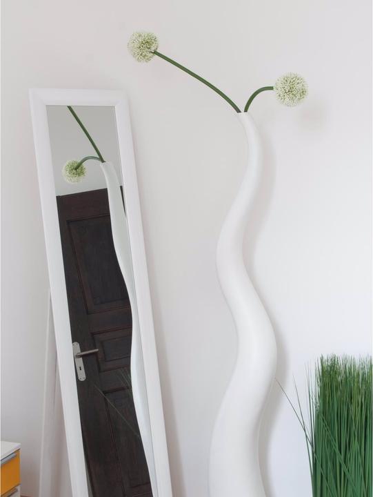 Productafbeelding Europalms Design vaas WAVE-150, wit (1 x)