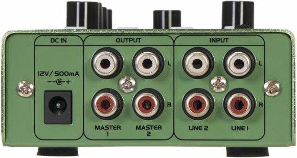 Image du produit Omnitronic GNOME-202P Mini-mixeur vert (Studio et mixeur live)