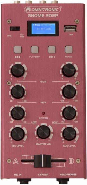 Omnitronic GNOME-202P Mini-mixeur rouge (Studio et mixeur live)