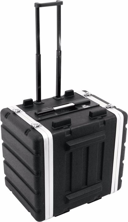 Actual product image Roadinger Plastic rack 19, 7U, DD/Trolley, sw (19" Case)