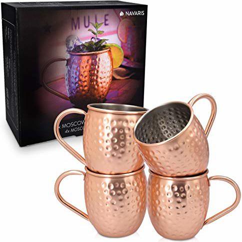 Navaris 4er Set Moscow Mule Becher (5 dl, 4 x, Moscow Mule Becher)