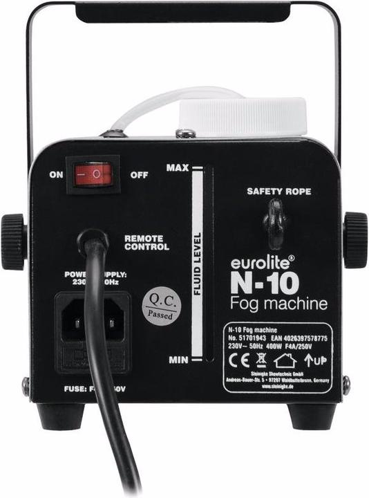 Actual product image Eurolite N-10 fog machine silver
