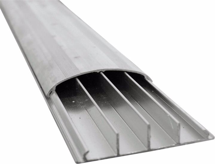 Image du produit Eurolite Goulotte de sol 75mm de large argent 2m (Pont de câbles, 200 cm)