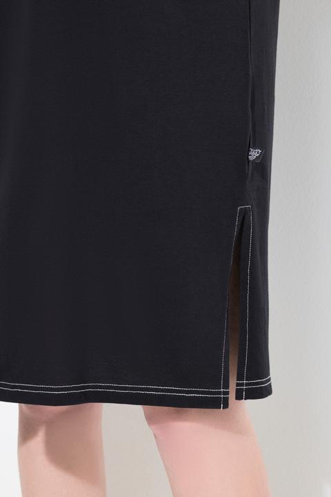 Produktbild Ulla Popken Bigshirts, 2er-Pack, Blätter/uni, V-Ausschnitt, Halbarm (42, 44)