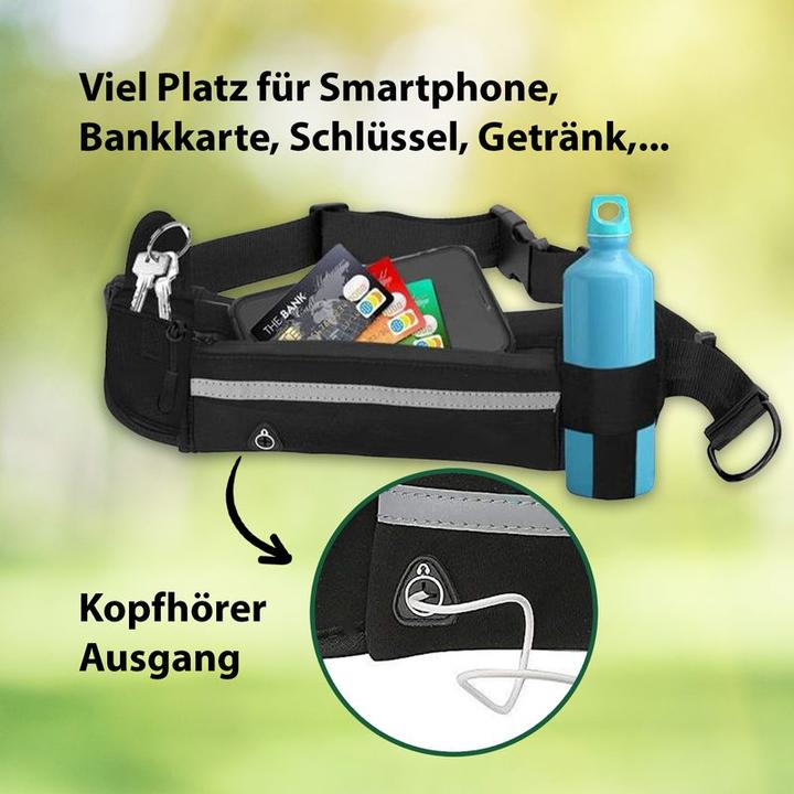 Produktbild Hermex Leine Jogging Bauchgurt Hüftgurt Hundeleine Flexibel Elastisch Bungee (128, Hund, Jogging)