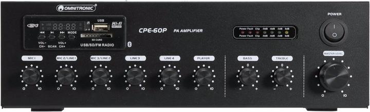 Produktbild Omnitronic CPE-60P ELA ELA-Verstärker 60 W 4-Kanal 1-Zonen