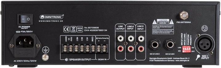 Produktbild Omnitronic CPE-60P ELA ELA-Verstärker 60 W 4-Kanal 1-Zonen