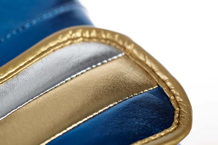 Actual product image adidas Boxing gloves Speed 500 blue/gold Microfibre, ADISBG501 (20 OZ)