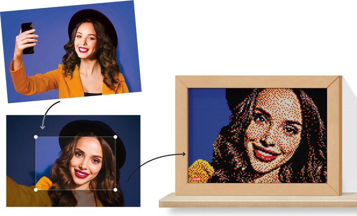 Actual product image Quercetti Pixel Art Take a Selfie