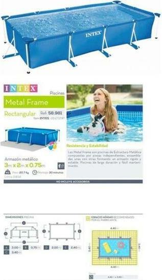 Actual product image Intex Rectangular Frame (300 x 200 x 75 cm)