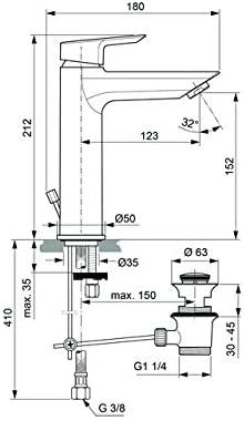 Produktbild Ideal Standard Waschtischarmatur