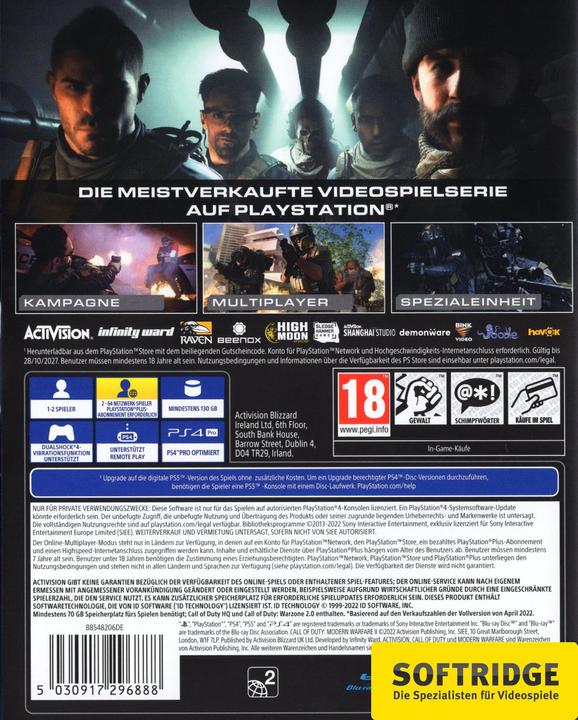 Image du produit Activision Call of Duty : Modern Warfare II (PS4, DE)
