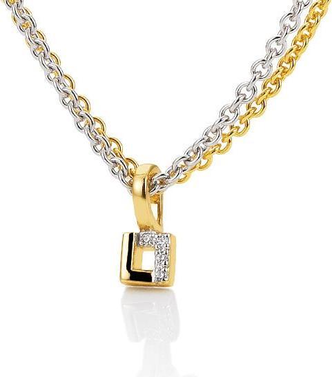 Breuning ANHÄNGER - BRILL. 0,02 Ct. H/si (750/18 K Gold)