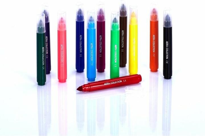 Produktbild Astra Jumbo-Filzstifte 12 Farben (202175) (Mehrfarbig, 12 x)