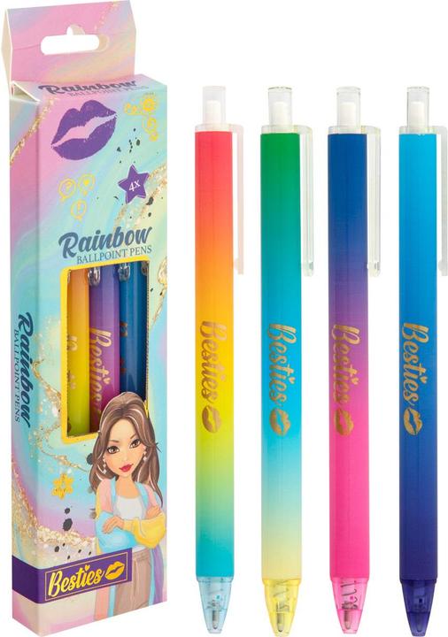 Produktbild Besties Kugelschreiber, 4 Stück. (Schwarz, 4 x)