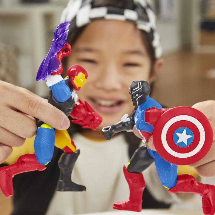 Actual product image Hasbro MixMashers Marvel Captain America Avengers Mix-And-Match