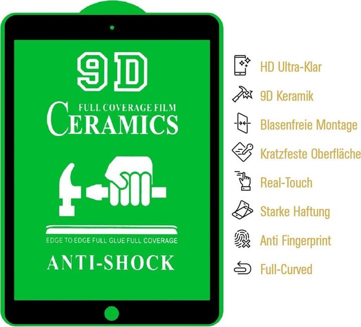 Actual product image Protectorking 4x Ceramic-Glass Full Cover HD Klar (4 Piece, IPad Mini 4)