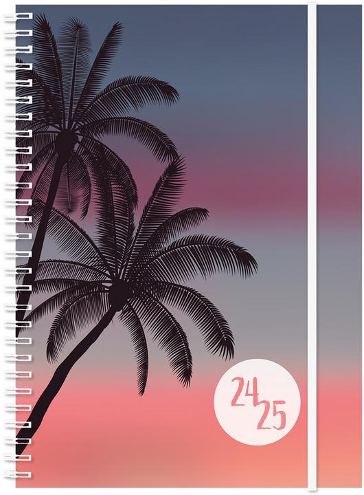 Image du produit Simplex Agenda scolaire Emotions 24/25 500213.25 1W/2S 17M Palms ML 14.8x21cm (A5, Allemand)