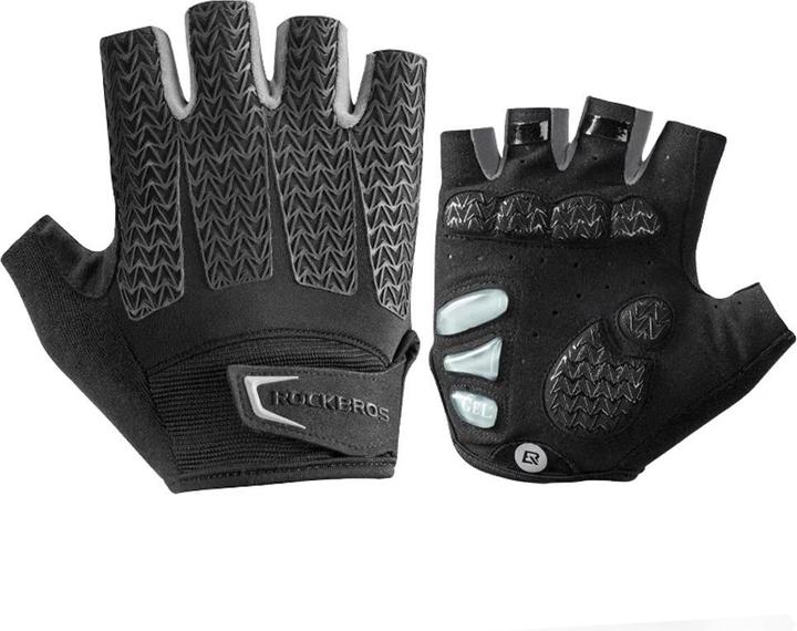 Produktbild Rockbros S169BGR XL cycling gloves with gel inserts - gray (XL)