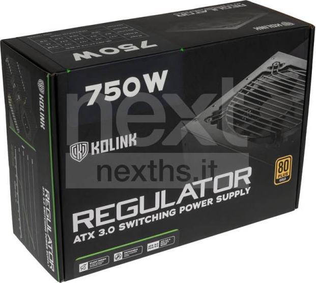 Produktbild Kolink Regulator 80 PLUS Gold Netzteil, ATX 3.0, PCIe 5.0, modular - 750 Watt (750 W)