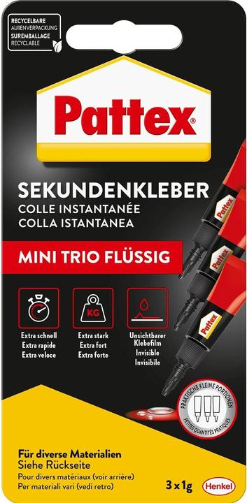 Immagine prodotto Pattex Mini-Trio liquido (3 g)