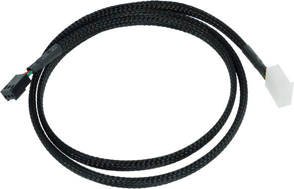 Produktbild Phobya Durchflusssensorkabel 3 Polig 80cm Schwarz gesleevt