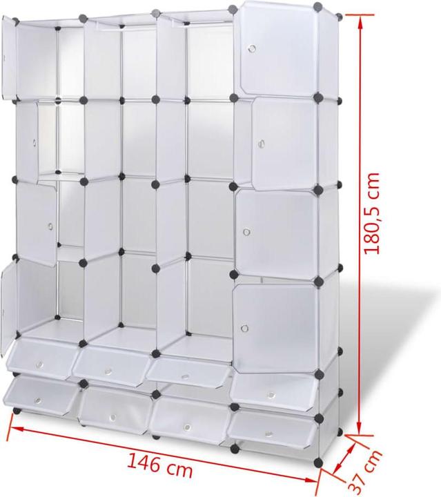Actual product image VidaXL Morwenna (37 x 146 x 180.5 cm)