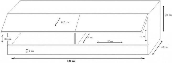 Produktbild Cama RTVVigo180N (180 x 40 x 30 cm)