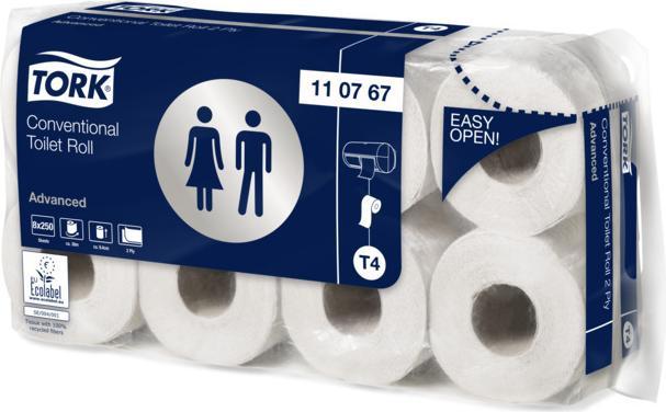 kaiserkraft Toilettenpapier, Standard-Haushaltsrolle (64 x)