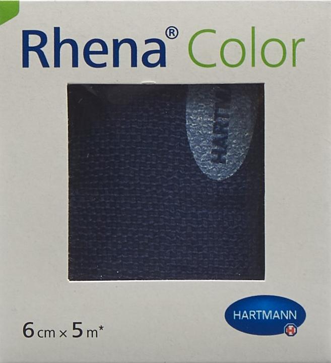 Actual product image Rhena Color Elastische Binden 6cmx5m blau