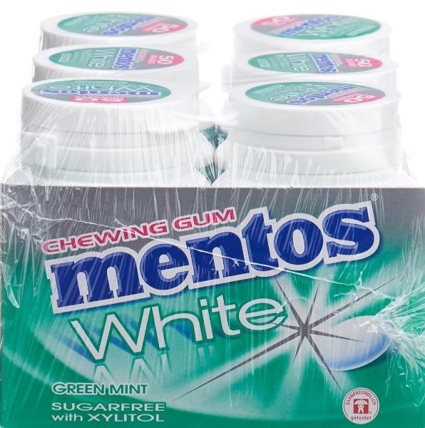Image du produit mentos Blanc - Gomme à la menthe verte (6x75g) (1 pcs, 450 g)