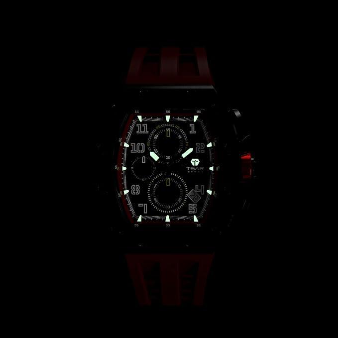 Image du produit Tsar Bomba Montre homme étanche en acier inoxydable (Chronographe, 43.50 mm)