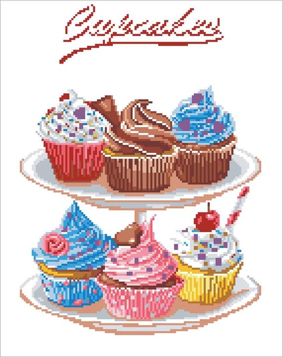 Actual product image Diamond Dotz Diamond Painting Cupcakes