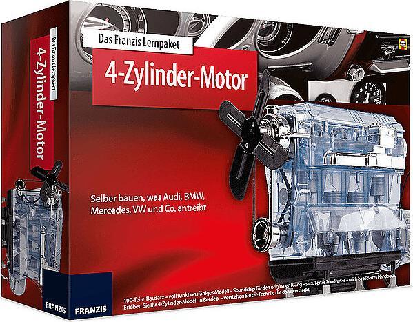Actual product image Franzis 4-cylinder engine