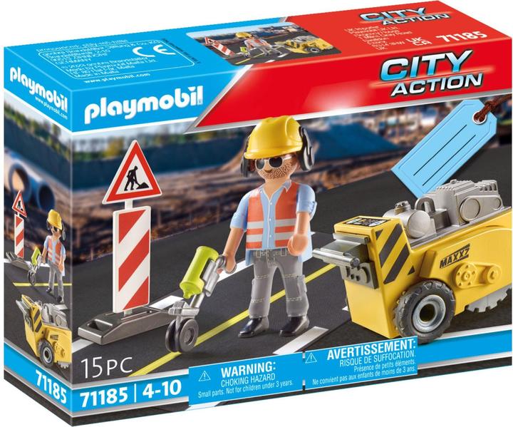 Playmobil Construction worker with edge cutter (71185, Playmobil City Action)