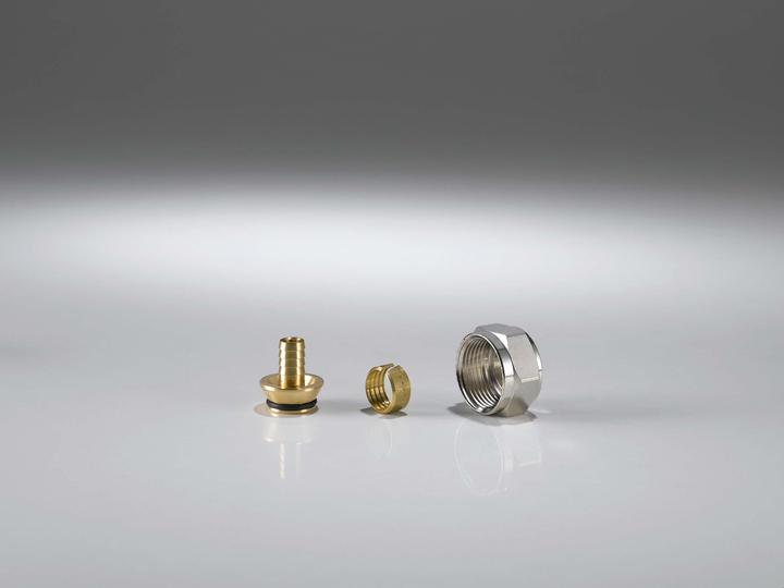Image du produit Empur Raccord à compression PURTHERM 17x2mm, pour collecteur inox, MS nickel